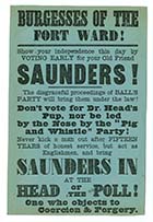 Election Poster for Saunders Fort Ward | Margate History